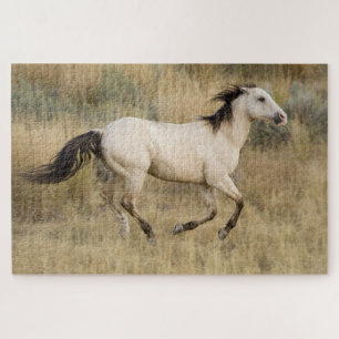 Pferd durch die Graslandschaft Prairie Puzzle