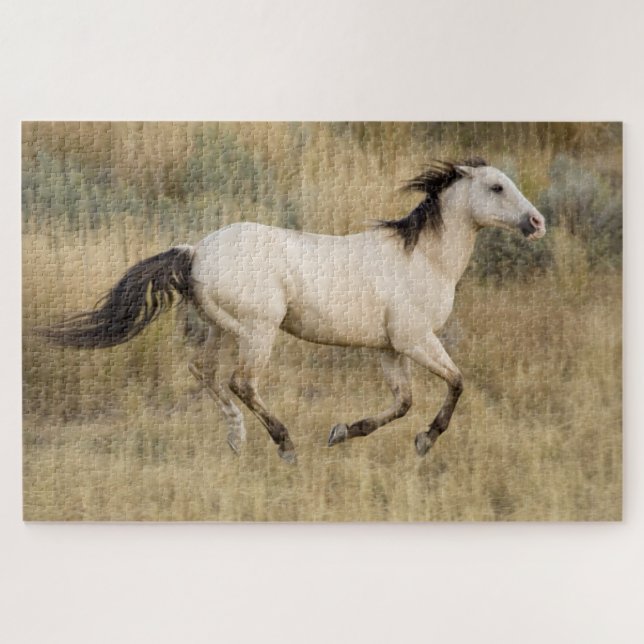 Pferd durch die Graslandschaft Prairie Puzzle (Horizontal)