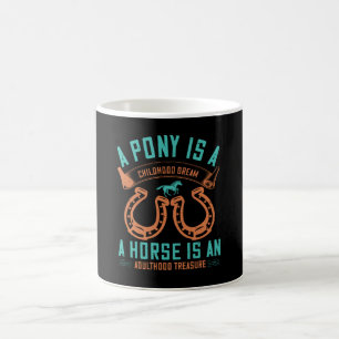 Pferd - Ein Pony ist ein Kindertraum Kaffeetasse