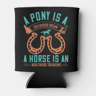 Pferd - Ein Pony ist ein Kindheitstraum Dosenkühler