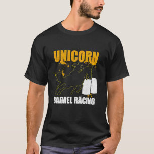 Pferd-Fass-Rennen-Rodeo-Einhorn-Fass-Rennen T-Shirt