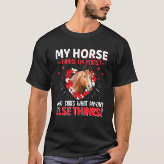 Pferd für Mädchen und Frauen, die Pferde Liebe 5 T-Shirt