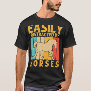 Pferd für Männer Pferderennen T-Shirt