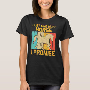 Pferd für Männer Pferderennen T-Shirt