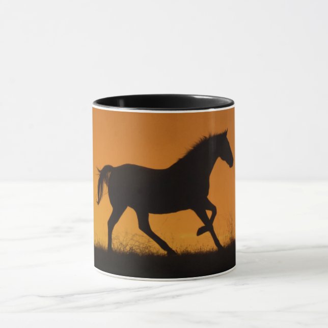 Pferd Galloping Südwestkaffee Tasse (Zentrum)