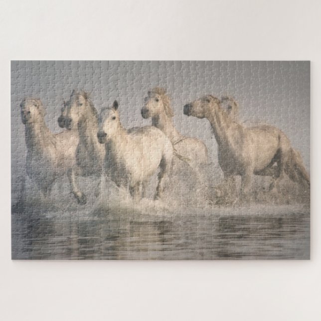 Pferd Galopp im Mittelmeer Puzzle (Horizontal)