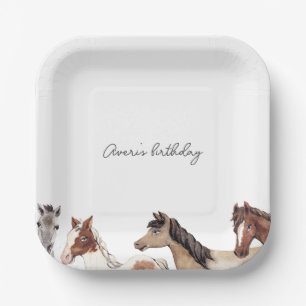 Pferd Geburtstag Custom Pappteller