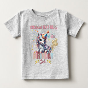 Pferd Geburtstagsmädchen Reittiere Familie Matchin Baby T-shirt