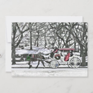 Pferd Gezeichnet Beförderung in New York City Einl Einladung