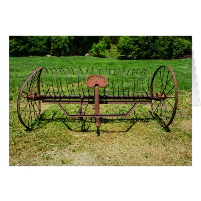 Pferd Gezeichnet Hay Rake (Vorderseite (Horizontal))