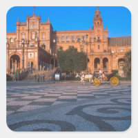 Pferd gezeichnet Kutsche auf der Plaza de Espana i