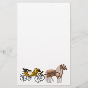 Pferd Gezeichnet Transportgeschosse Briefpapier