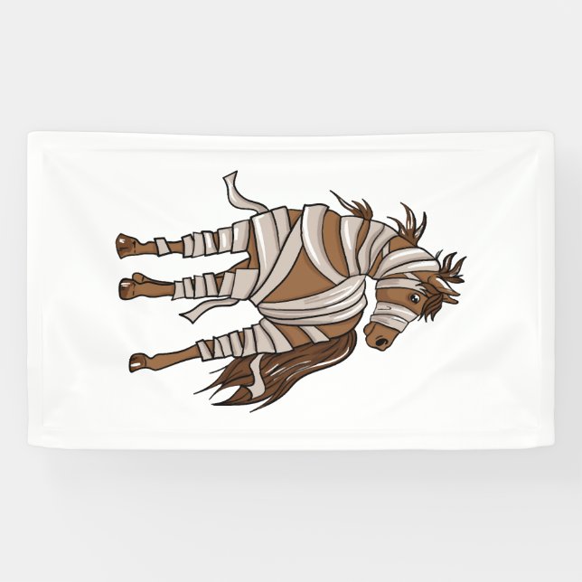 Pferd Halloween Banner (Horizontal)
