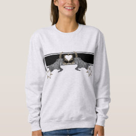 Pferd Herz Laurel Wreath Ährenkranz Sweatshirt