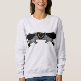 Pferd Herz Laurel Wreath Ährenkranz Sweatshirt