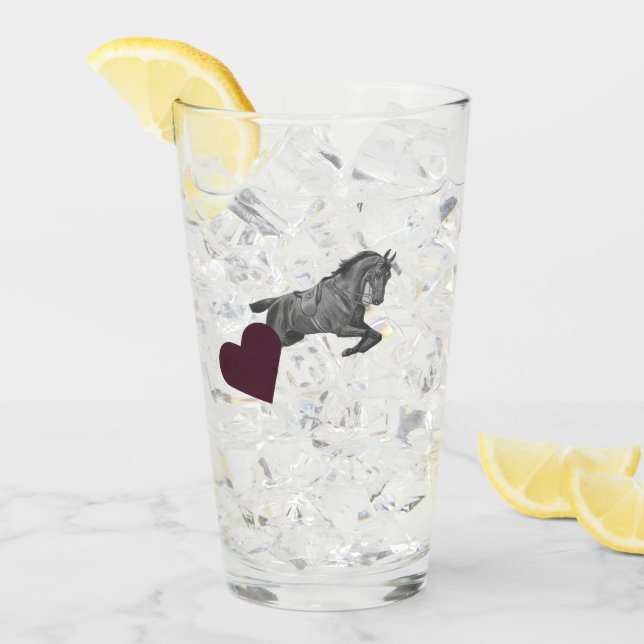Pferd – Horse Glas (Vorderseite Ice)