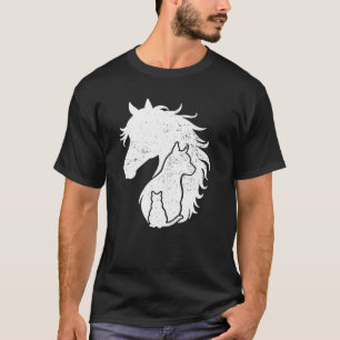 Pferd Hund Katze Liebhaber Tierliebhaber Lustig Ba T-Shirt