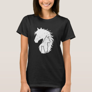 Pferd Hund Katze Liebhaber Tierliebhaber Lustig Ba T-Shirt