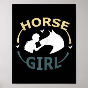Pferd ich bin ein Pferd Girl Pferd Lover Frauen Ki Poster