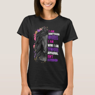 Pferd Ich bin Schütze Mädchen liebt Reiten Pferde T-Shirt