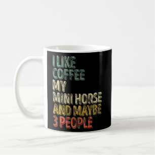 Pferd Ich mag Kaffee mein Mini-Pferd und vielleich Kaffeetasse