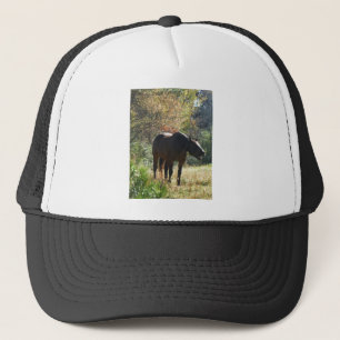 Pferd im Herbst Truckerkappe