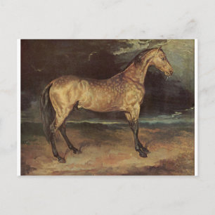 Pferd im Sturm von Theodore Gericault Postkarte
