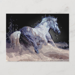 Pferd in Aktion Postkarte