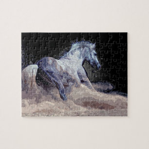 Pferd in Aktion - Tiere Art Puzzle