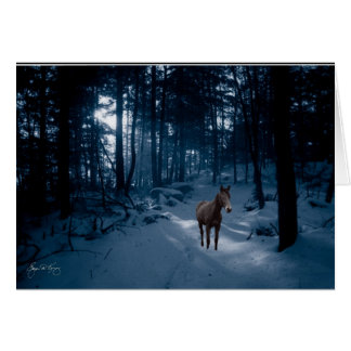 Pferd in einem blauen Holz: Karte