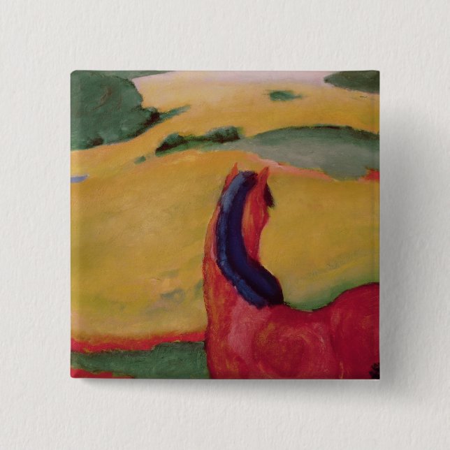 Pferd in einer Landschaft, 1910 Button (Vorderseite)