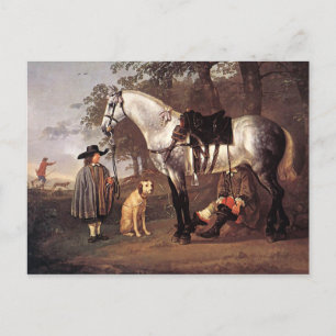 Pferd in einer Landschaft Aelbert Cuyp Postkarte