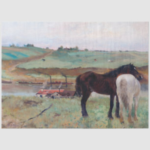 Pferd in einer Wiese, Edgar Degas Seidenpapier