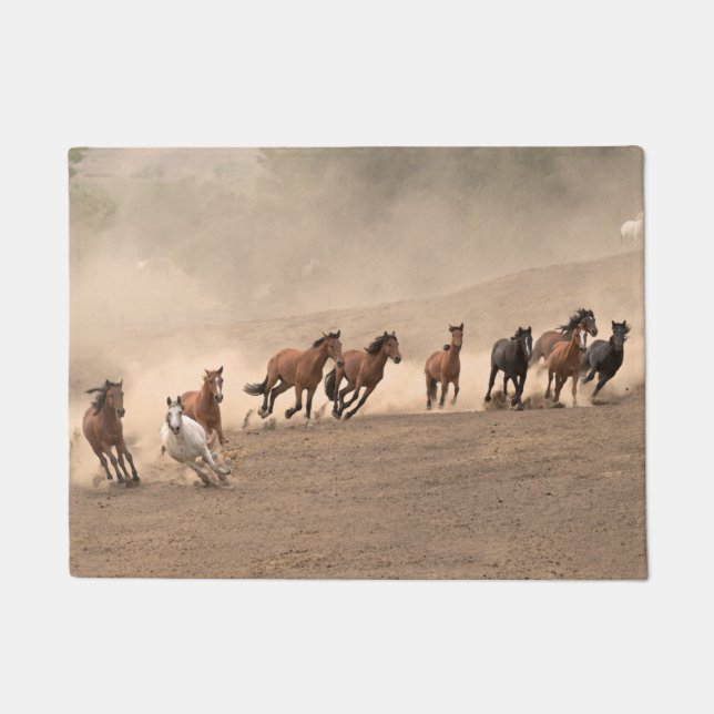 Pferd in Fall II Fußmatte (Vorderseite)