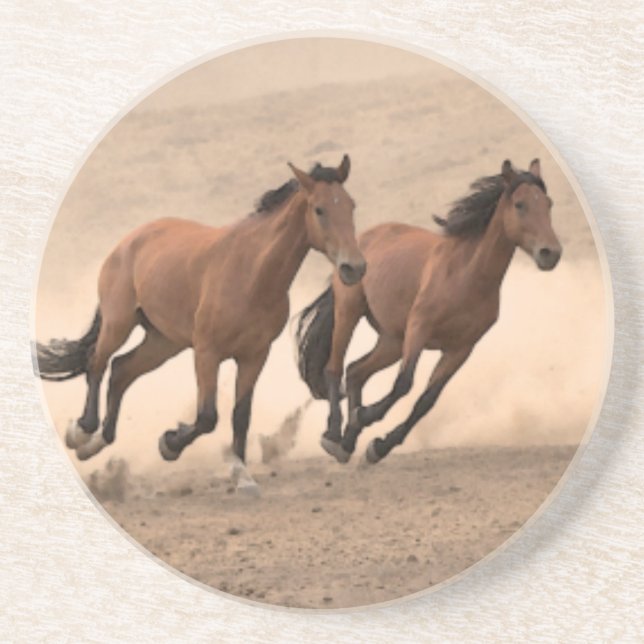 Pferd in Fall II Getränkeuntersetzer (Vorne)