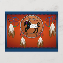 Pferd in Pfeilen Postkarte
