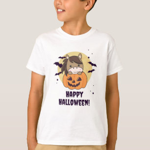 Pferd in Pumpkin Sweet Horses Happy Halloween T-Shirt