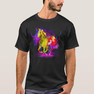 Pferd in Watercolor Galopp Falkenstein T-Shirt