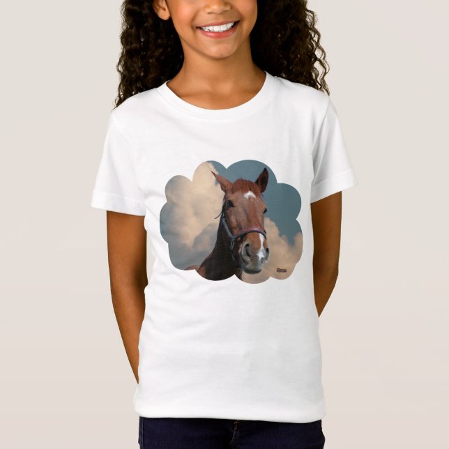 Pferd in Wolke 01 T-Shirt (Vorderseite)