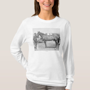 Pferd "Komanche" der einzige Überlebender des T-Shirt