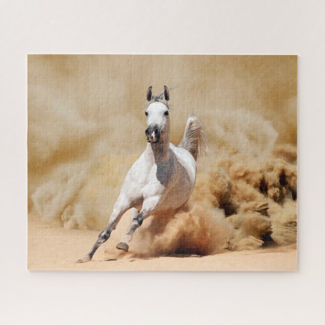 Pferd läuft im Sand, Jigsaw Puzzle (Horizontal)