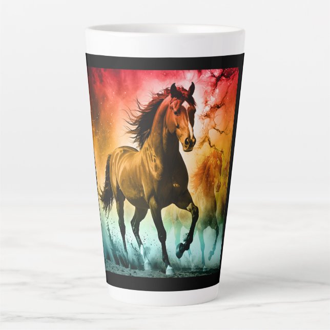 Pferd läuft  milchtasse (Vorderseite)