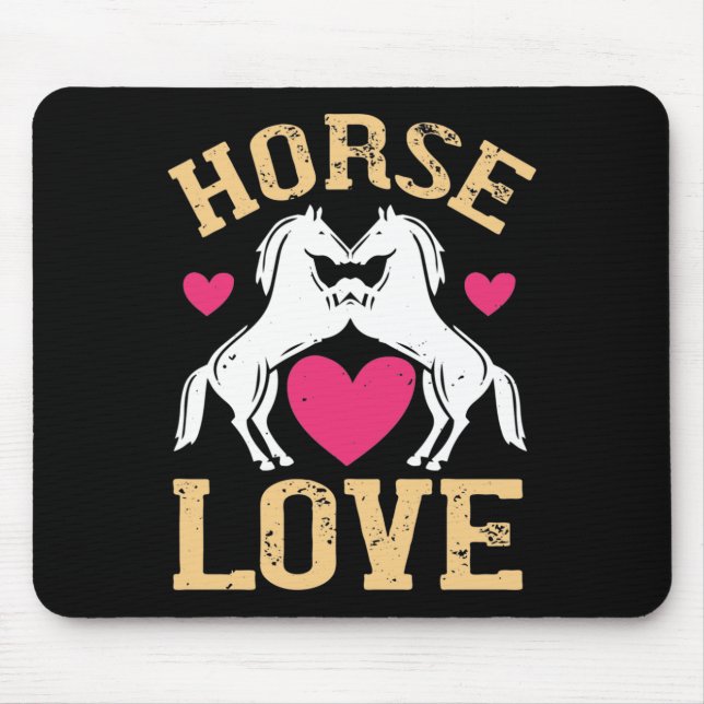Pferd - Liebe Mousepad (Vorne)