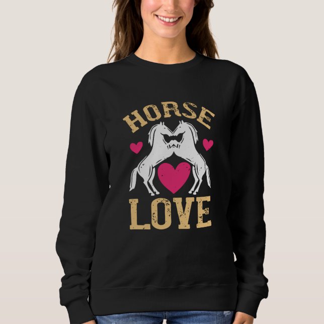 Pferd - Liebe Sweatshirt (Vorderseite)