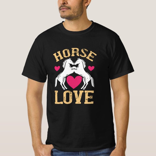 Pferd - Liebe T-Shirt (Vorderseite)