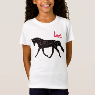 Pferd, Liebe und Herzen T-Shirt