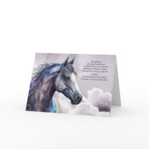 Pferd Lila erdgebundenes Beileid