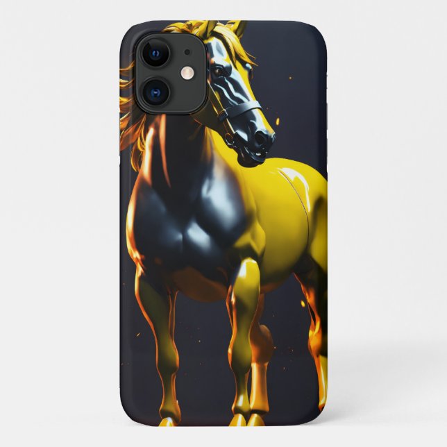 Pferd Logo iPhone 11 Barely There Case (Rückseite)