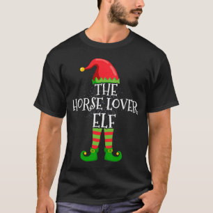 Pferd Lover Elf Familie Matching Weihnachtsgruppe T-Shirt