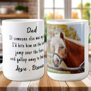 Pferd Lover Funny Reittier Custom Foto Kaffeetasse